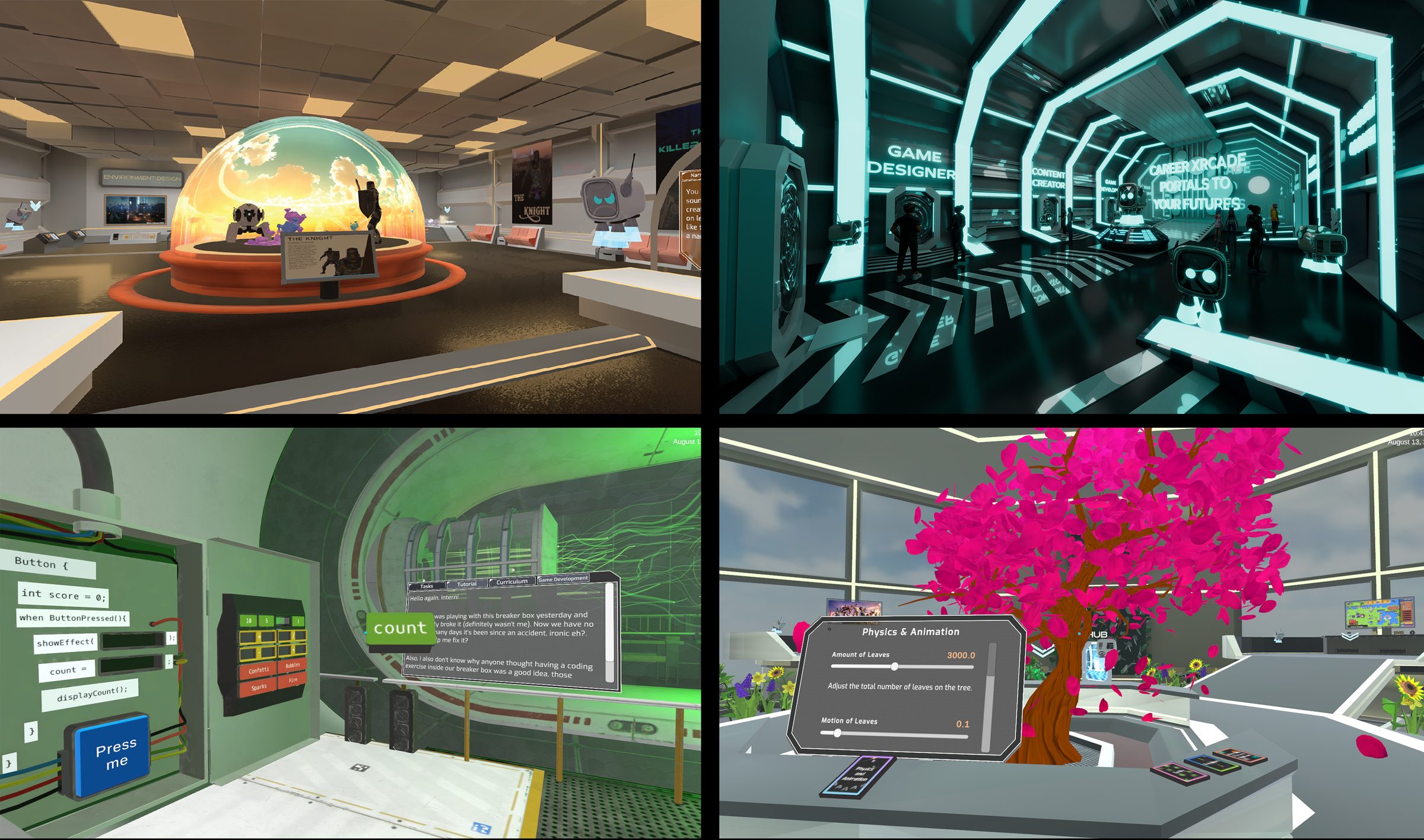 Career XRcade Esports Land — key design elements